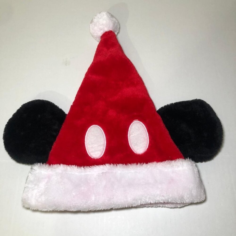 Mickey Mouse Christmas Ears Santa Hat by Ruz One Size Fits Most Disney